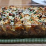 Make-ahead Anything Goes Strata by Butter Me Up Brooklyn
