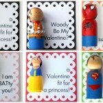 DIY Princess and Super Hero Peg Doll Valentines by Crossing the Bugger-Dixon Line