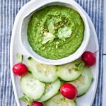 Lemony Spinach Hummus by Running with Tweezers