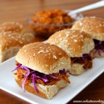 Pulled Ginger-Chicken Slider with Cilantro Slaw by What’s Cooking with Ruthie