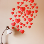 Make a Wall of Paper Hearts by How About Orange