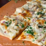 Roasted Garlic, Chicken & White Herb Pizza by Dinners, Dishes and Dessert