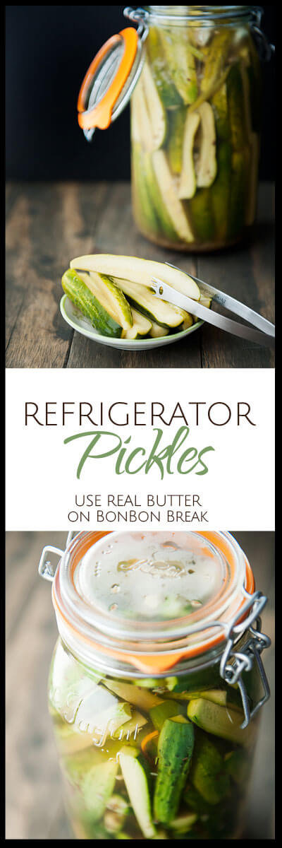 These refrigerator pickles are simple and delicious!