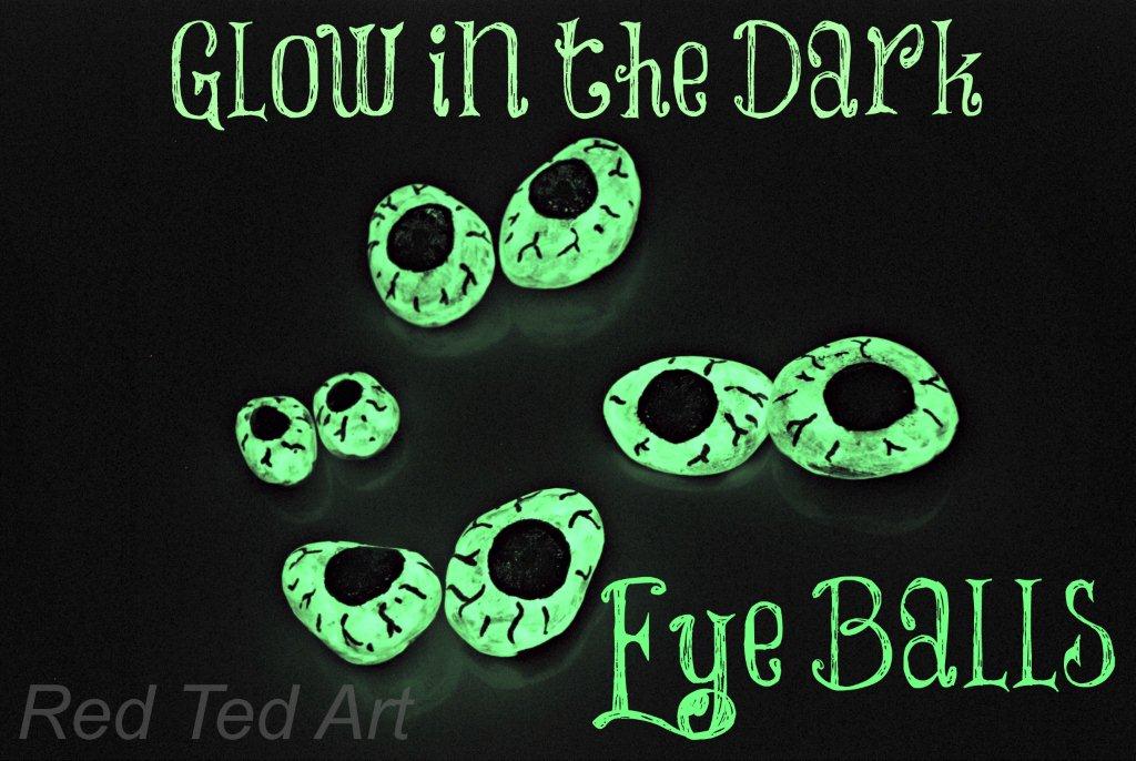 Halloween Crafts: Glow in the Dark Eyeballs by Red Ted Art's Blog