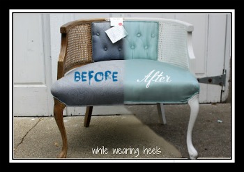 The Big Reveal – Goodwill Chair by While Wearing Heels
