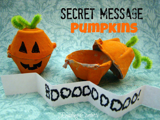 Secret Message Pumpkins by Reading Confetti