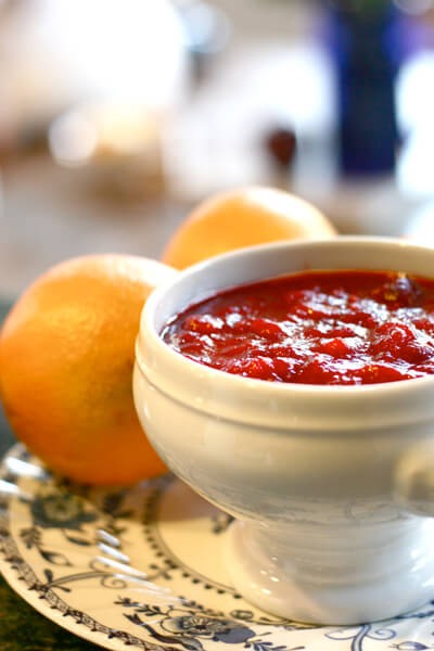 Orange Cranberry Relish - gluten free side dish