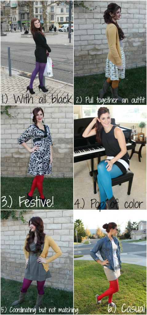 Ways to Wear Colored Tights