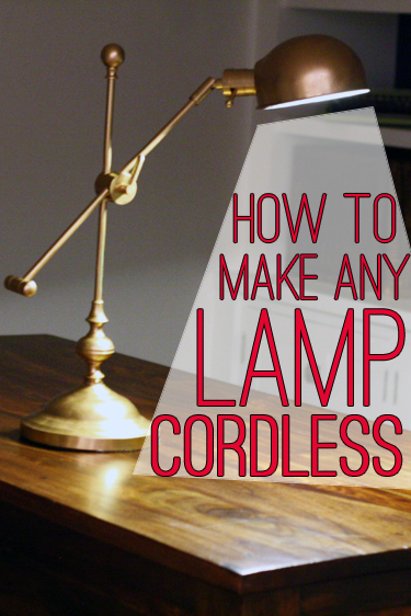 Lamp Hack: How to Make Any Lamp Cordless by View Along the Way
