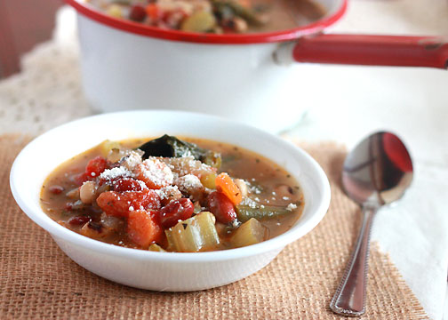 Mississippi Minestrone Soup Recipe by Cooking Bride