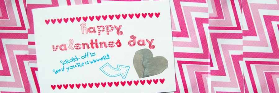 Scratch Off Valentine’s Day Card
