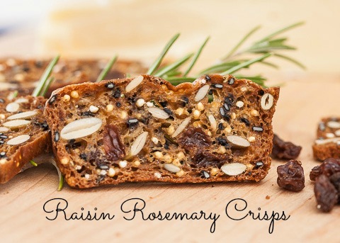 Raisin Rosemary Crisps by Flour Arrangements