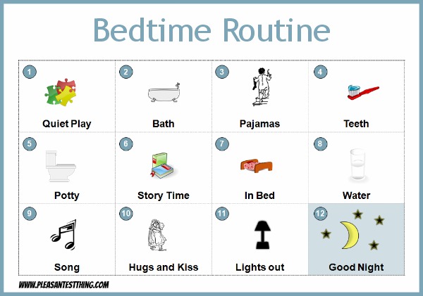 Bedtime Routine for preschoolers