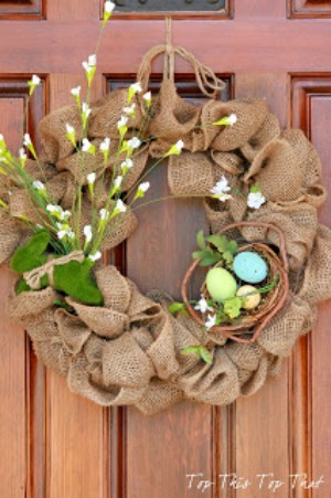 A Burlap Wreath for All Seasons by Top This Top That