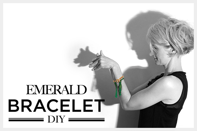 Emerald Braided Bracelet by Trinkets in Bloom