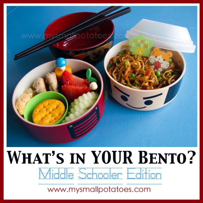 What’s In YOUR Bento? Middle Schooler Edition…by Small Potatoes
