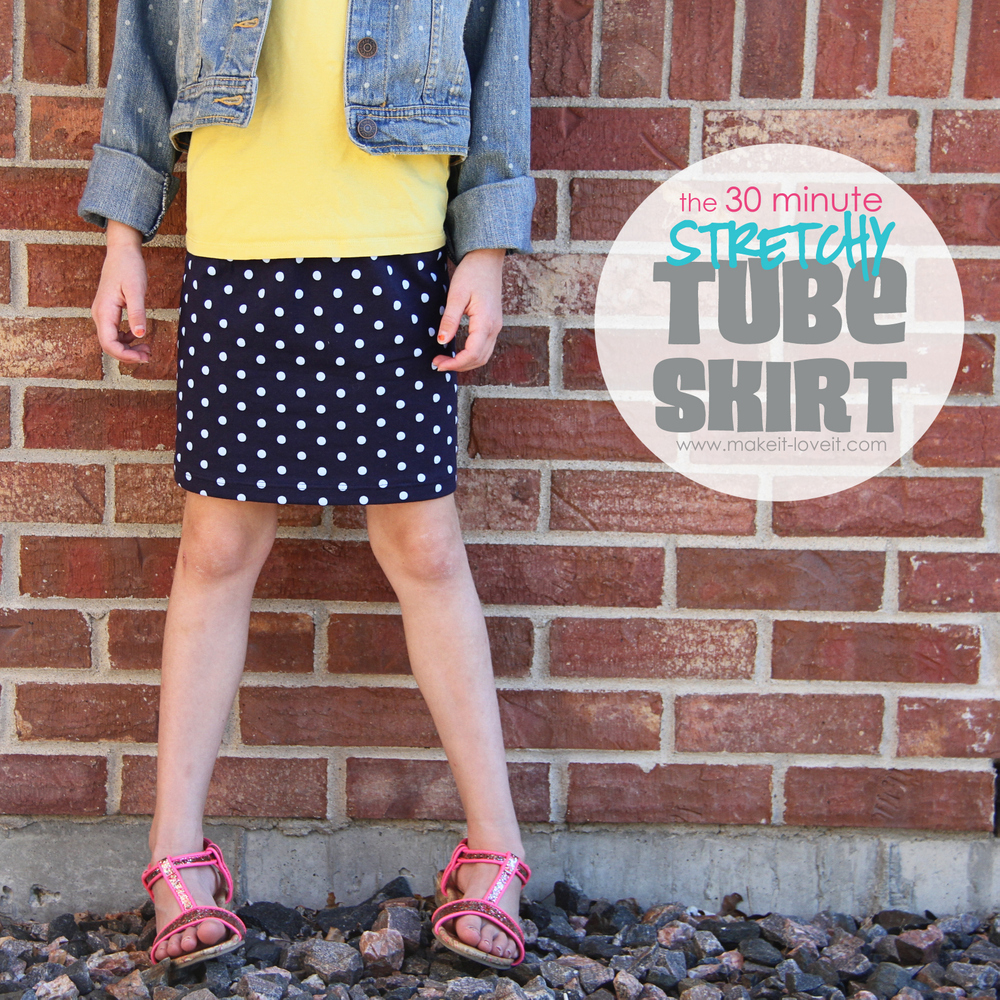 30 minute stretchy tube skirt by Make It Love It