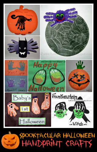 Spooktacular Halloween Handprint Crafts by Artsy Momma