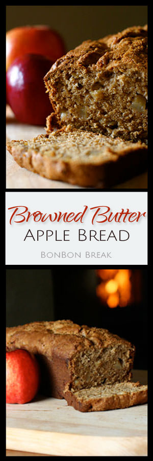 Let's just start with the brown sugar topping. Delicious! This Browned Butter Apple Bread Recipe is the perfect Fall quick bread. 