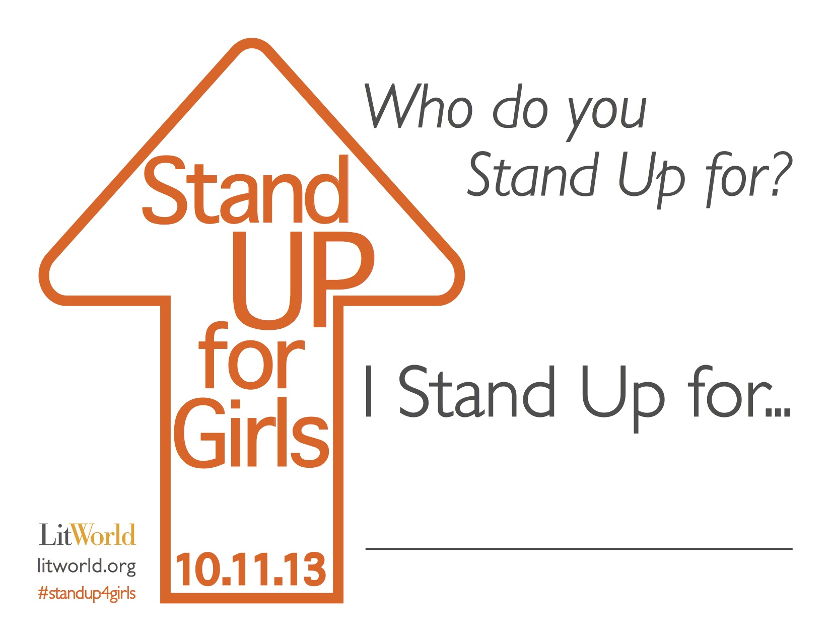 Stand Up for Girls with LitWorld.org #standupforgirls