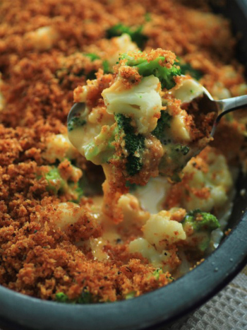 Broccoli and Cauliflower Cheese Bake by Noshing with the Nolands