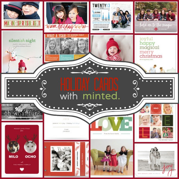 Holiday cards with Minted.com on Bonbon Break (Enter to win $100 by 11/22/13)