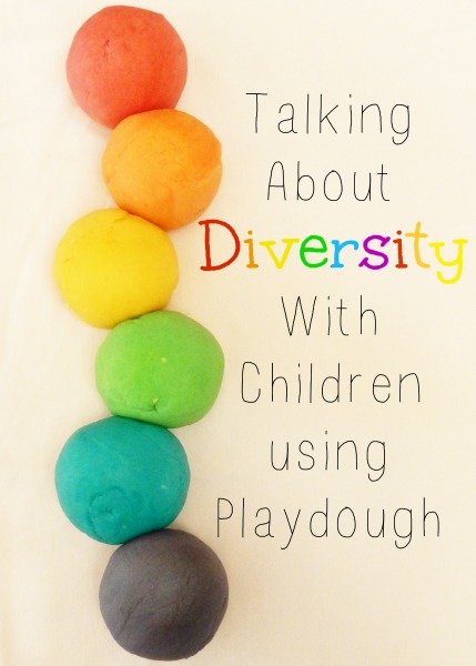 Talking about Diversity with Children Using Playdough by Katie Myers of Bonbon Break