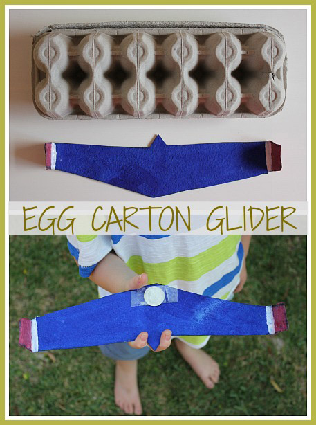 Egg Carton Glider by One Perfect Day