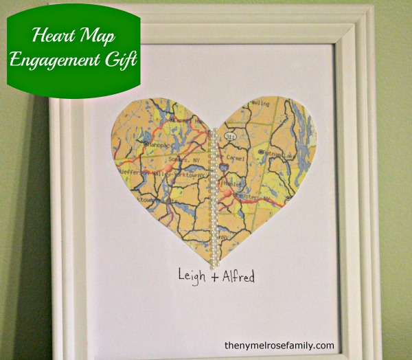 Heart Map Gift by The NY Melrose Family