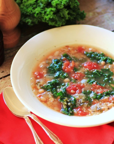 Quinoa and Kale Soup by Noshing with the Nolands