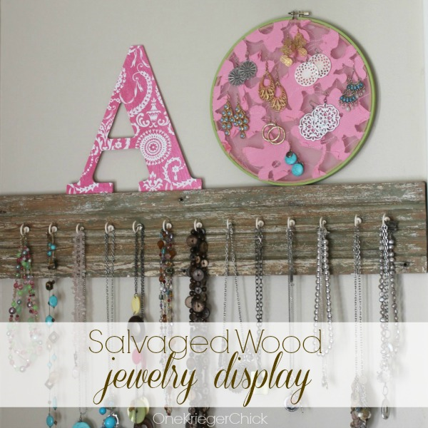 Salvaged Wood Jewelry Display by One Krieger Chick