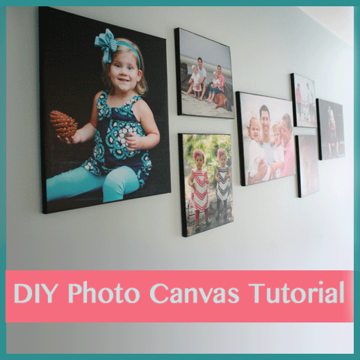 DIY Photo Canvas Tutorial from Designer Trapped in a Lawyer's Body
