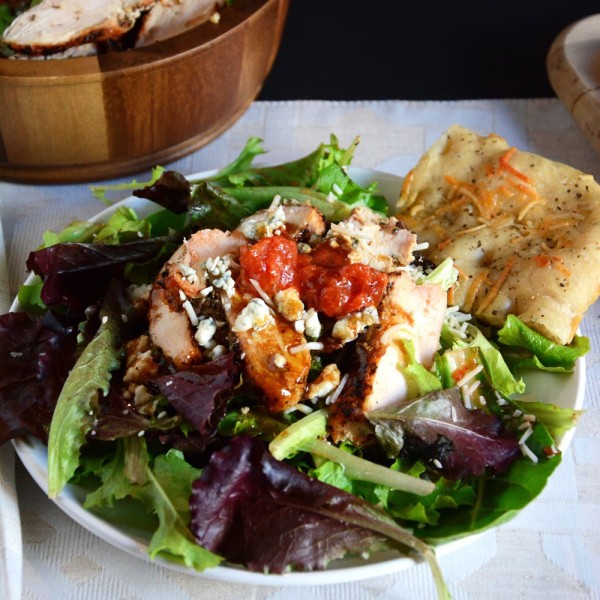 Grilled Chicken Bruschetta Salad by The Housewife Training Files
