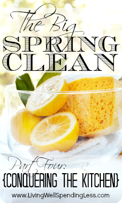 How to Deep Clean Your Kitchen by Living Well Spending Less