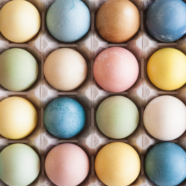 Naturally Dyed Easter Eggs by Kaley Ann