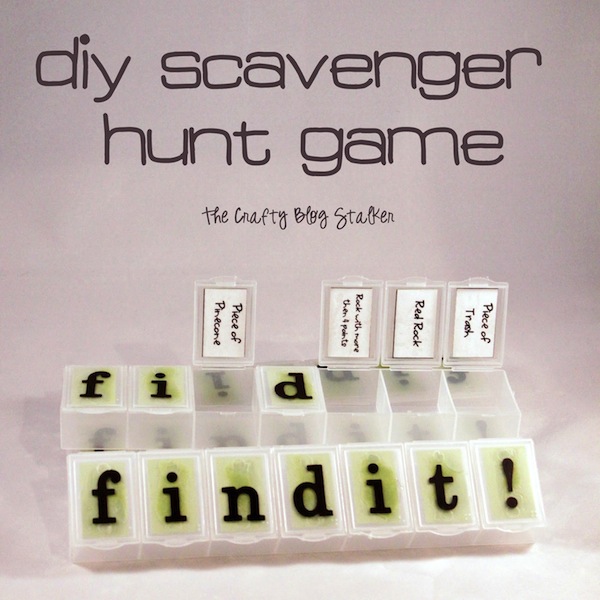 DIY Scavenger Hunt Game by The Crafty Blog Stalker