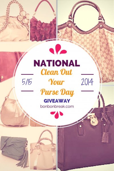 National Clean Out Your Purse Day Giveaway (giveaway ends May 19)