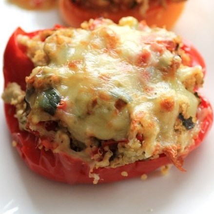 Quinoa-Stuffed Peppers by Noshing With The Nolands