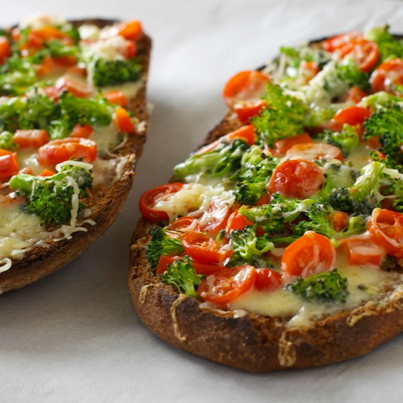 French Bread Vegetable Pizzas by BetsyLife