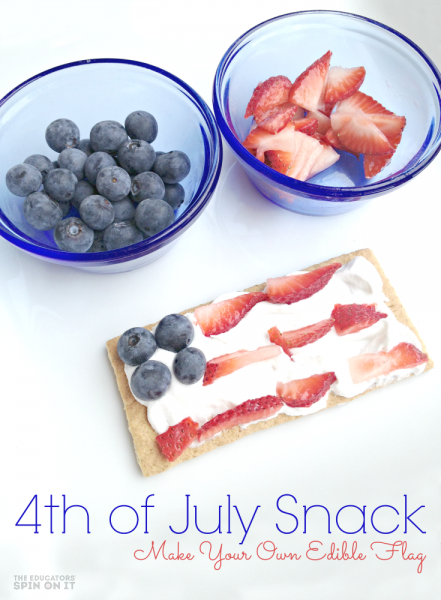 Edible Flag Snack for the Fourth of July 
