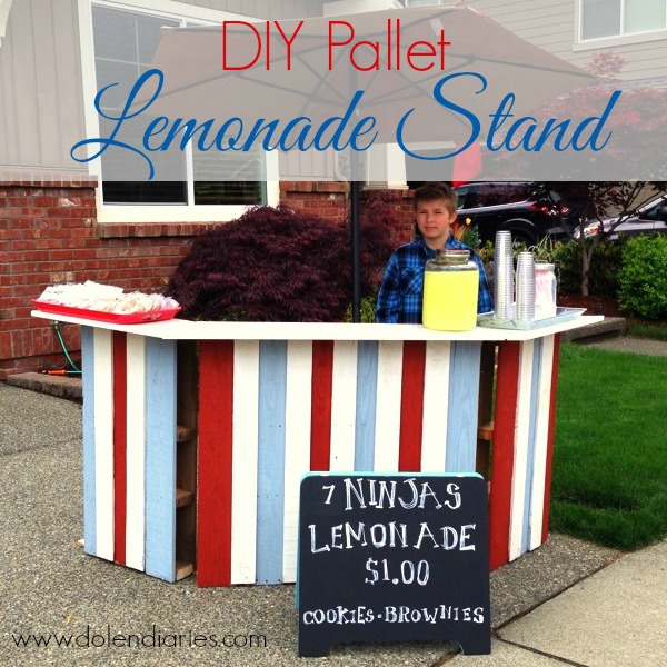 DIY Pallet Lemonade Stand by Dolen Diaries