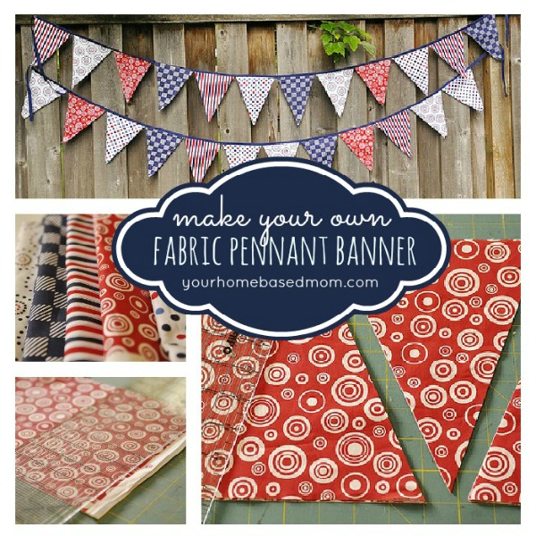 Fabric Pennant Banner by Your Homebased Mom