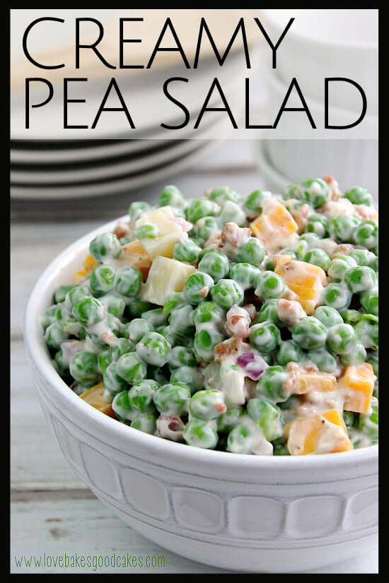 Easy Creamy Pea Salad