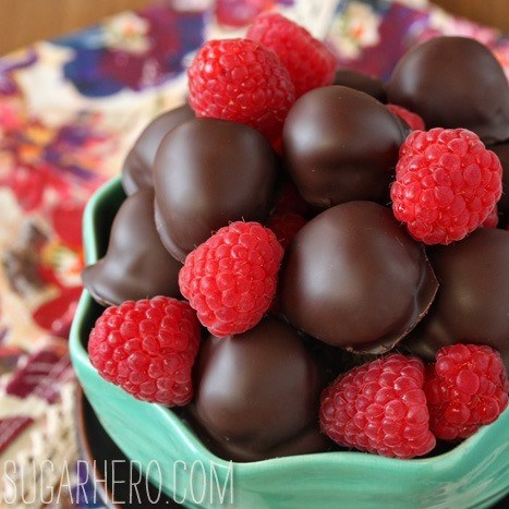 Chocolate-Covered Raspberries by Sugar Hero