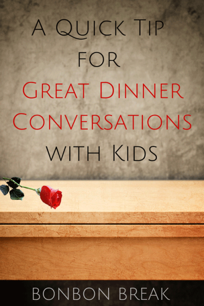 This quick tip will help your kids open up about their day during dinner.