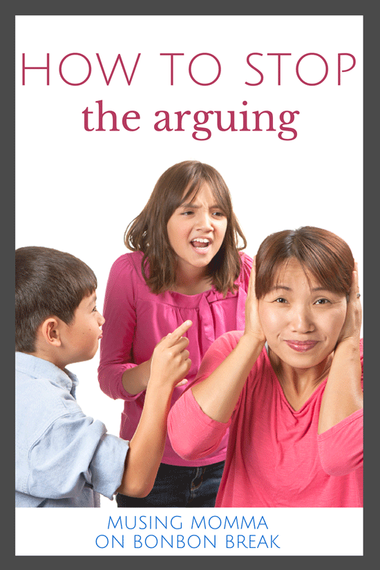 How To Stop Kids' Arguing 