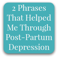 post partum depression