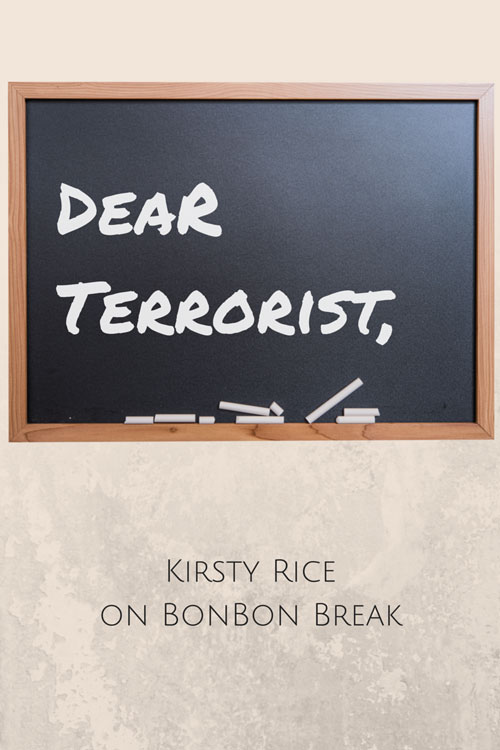 Dear Terrorist, I imagine you’re delighted with this week’s warning from the U.S. Embassy that has made its way across the Middle East. Your anonymous posting on an extremist website calling for the execution of American teachers certainly cast a wide net.