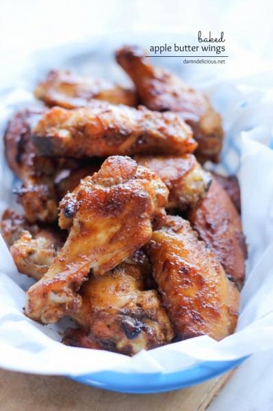 Baked Apple Butter Wings. Fall Snacking Perfection