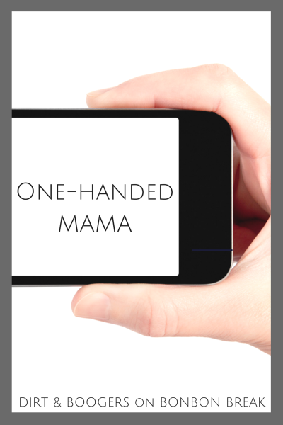 Life in a plugged-in world is creating a lot of one-handed mamas